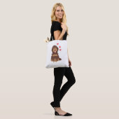 Liebe Chocolate Phantom Cockapoo Cavapoo Dog Tasche (Am Model)