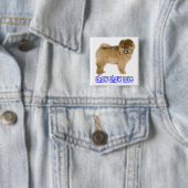 Liebe Chow Chow Welpen-Hund-Button-Pin Button (Beispiel)