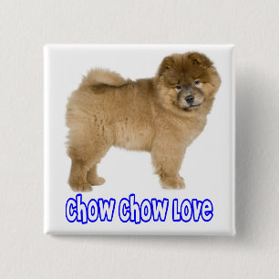 Liebe Chow Chow Welpen-Hund-Button-Pin Button