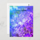 Liebe, Christliche Postkarte (Vorne/Hinten)