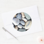 Liebe christlicher Wert Hoffnung Glaubensfreude Fr Runder Aufkleber (Umschlag)