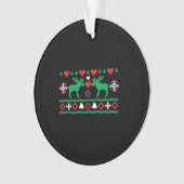 Liebe Christmas Ugly Ornament (Vorderseite)