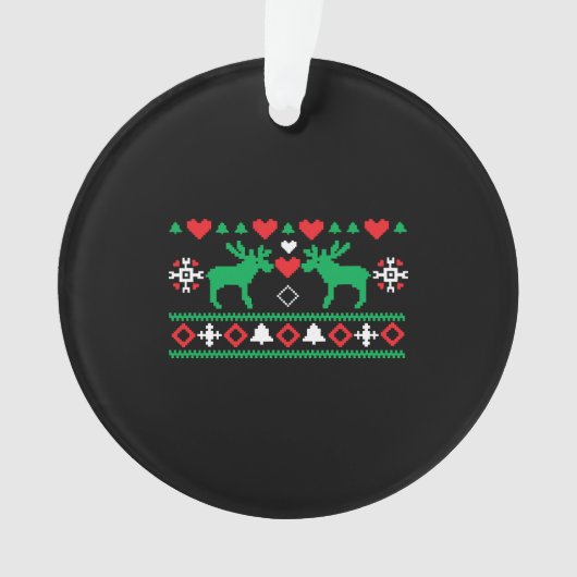 Liebe Christmas Ugly Ornament (Vorderseite)