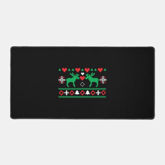 Liebe Christmas Ugly Schreibtischunterlage (Vorderseite)