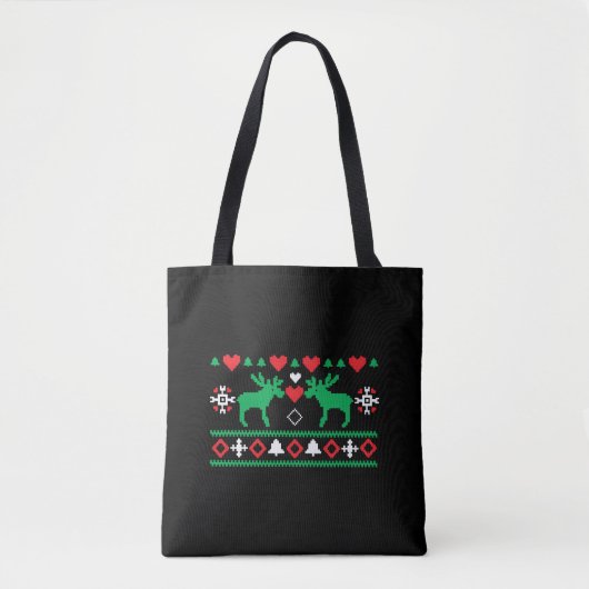 Liebe Christmas Ugly Tasche (Vorderseite)