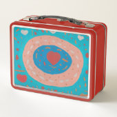 Liebe Circles Metal Lunchbox (Rückseite)