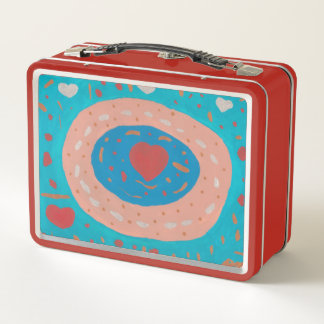 Liebe Circles Metal Lunchbox