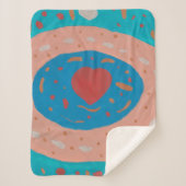 Liebe Circles Sherpa Blanket Sherpadecke (Vorderseite)