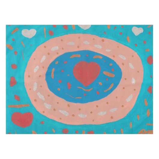 Liebe Circles Tischdecke (Vorderseite (Horizontal))