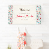 Liebe Citrus Foliage Brautparty Banner (Insitu)
