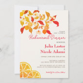 Liebe Citrus Foliage Probe Abendessen Einladung (Vorderseite)