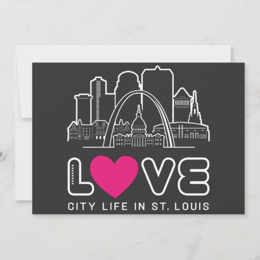 Liebe City Life in St Louis Missouri Einladung (Vorderseite)