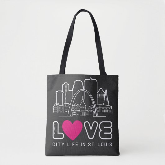 Liebe City Life in St Louis Missouri Tasche (Vorderseite)
