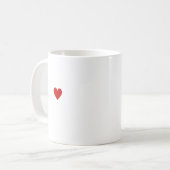 Liebe Classic Moderne Minimal Chic Kaffeetasse (Vorderseite Links)