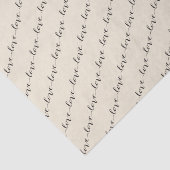 Liebe Classic Script Chic Calligrafy Tissue Seidenpapier (Ausschnitt)