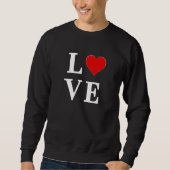 LIEBE Classic Trendy Minimalistisch Sweatshirt (Vorderseite)