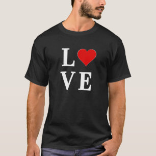 LIEBE Classic Trendy Minimalistisch T-Shirt