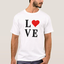 LIEBE Classic Trendy Minimalistisch T-Shirt