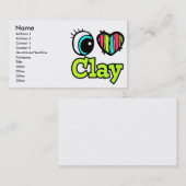 Liebe Clay Visitenkarte (Vorne/Hinten)
