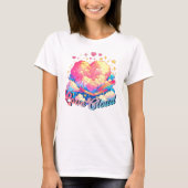 Liebe Cloud - Whimsical Heart and Cloud Design T-Shirt (Vorderseite)