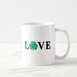 LIEBE Clover Kleeblatt Irland Irish Elegant Minima Kaffeetasse