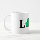 LIEBE Clover Kleeblatt Irland Irish Elegant Minima Kaffeetasse (Links)