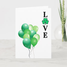 LIEBE, Clover Kleeblatt, St. Patricks Day