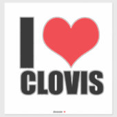 Liebe Clovis Aufkleber (Blatt)