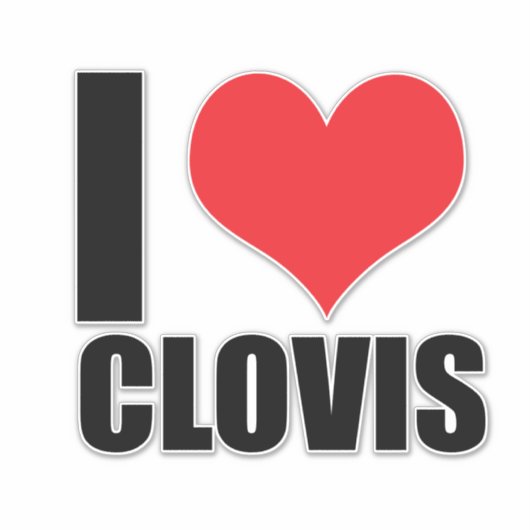Liebe Clovis Aufkleber (Vorderseite)