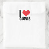 Liebe Clovis Quadratischer Aufkleber (Tasche)