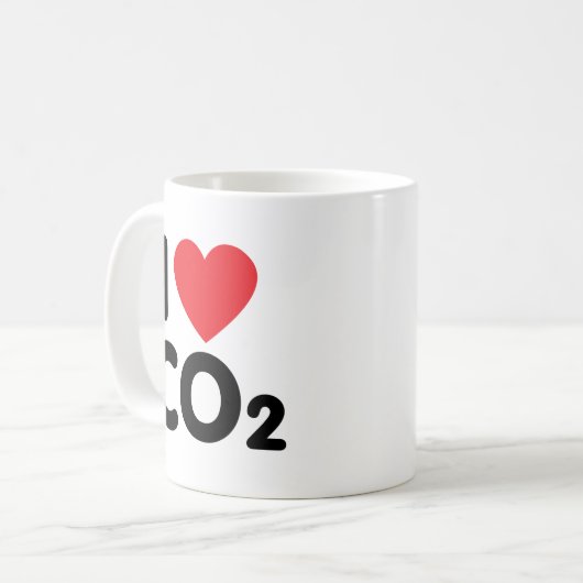Liebe-CO2 Kaffeetasse (Vorderseite Links)