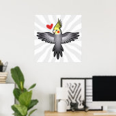 Liebe Cockatiel Poster (Heimbüro)