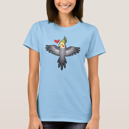 Liebe Cockatiel T-Shirt (Vorderseite)