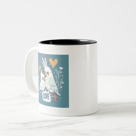 Liebe Cockatoo Tasse (Vorderseite Links)