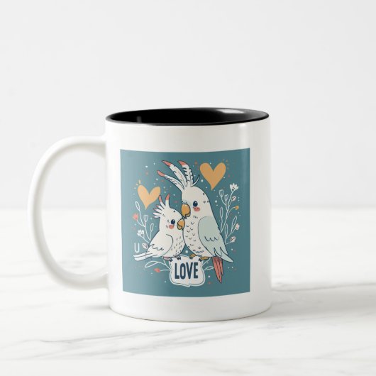 Liebe Cockatoo Tasse (Links)