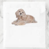 Liebe Cocker Spaniel Welpen Hund Aufkleber (Tasche)