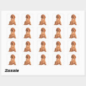 Liebe Cocker Spaniel Welpen Hund Aufkleber (Blatt)