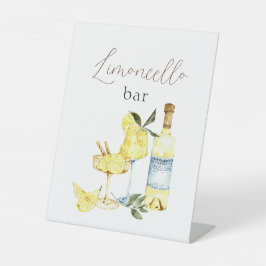 Liebe Cocktail Brautparty Limoncello Bar Sockelschild