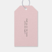 Liebe Cocktail-Monogramm-Valentinstag Geschenkanhänger (Rückseite)