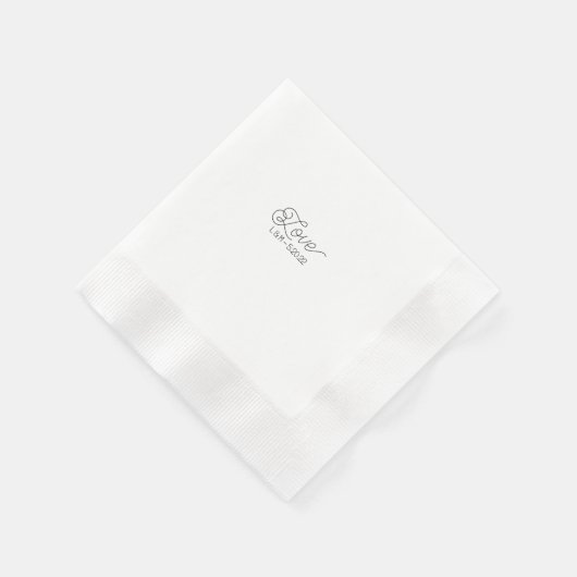 Liebe Cocktail Napkin Serviette (Ecke)