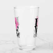 LIEBE Cocoa Beach Rosa Hibiskus Glas (Links)