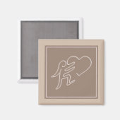 LIEBE (COCOA) MAGNET (Vorderseite/Rückseite)