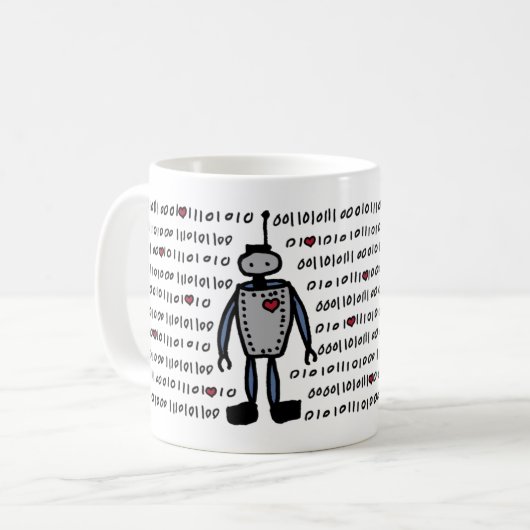 Liebe-Code-Tasse Kaffeetasse (Vorderseite Links)