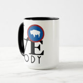 LIEBE Cody Wyoming 15oz Tasse (Vorderseite Links)