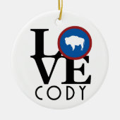 LIEBE Cody Wyoming Keramik Ornament (Vorne)