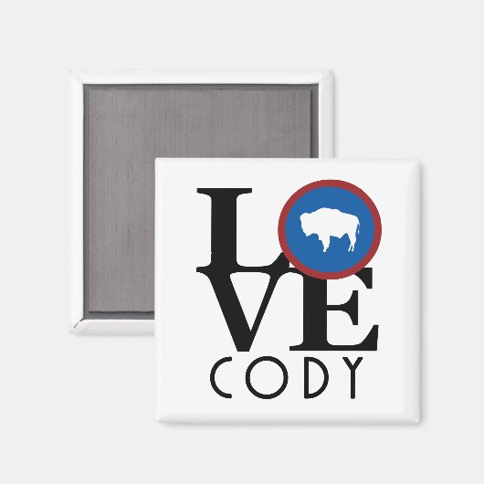 LIEBE Cody Wyoming Magnet (Vorderseite/Rückseite)