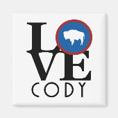 LIEBE Cody Wyoming Magnet (Vorne)