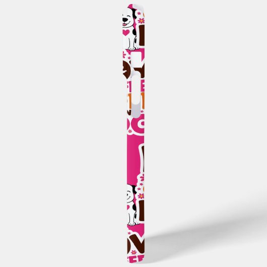 Liebe Coffe und Hunde Case-Mate iPhone Hülle (Rückseite / Links)