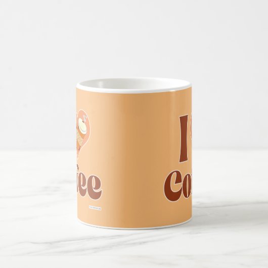 Liebe Coffee Fun Herzdesign Motto Kaffeetasse (Mittel)