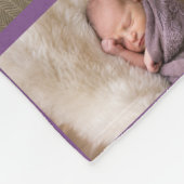 Liebe Collage 8 Fotos Lila Hintergrund Fleecedecke (Ecke)